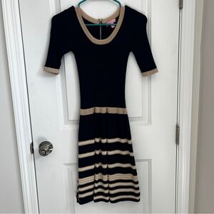 Lilly Pulitzer Navy and Gold Sweater Dress